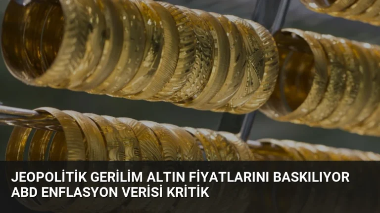 Jeopolitik Gerilim Altın Fiyatlarını Baskılıyor ABD Enflasyon Verisi Kritik