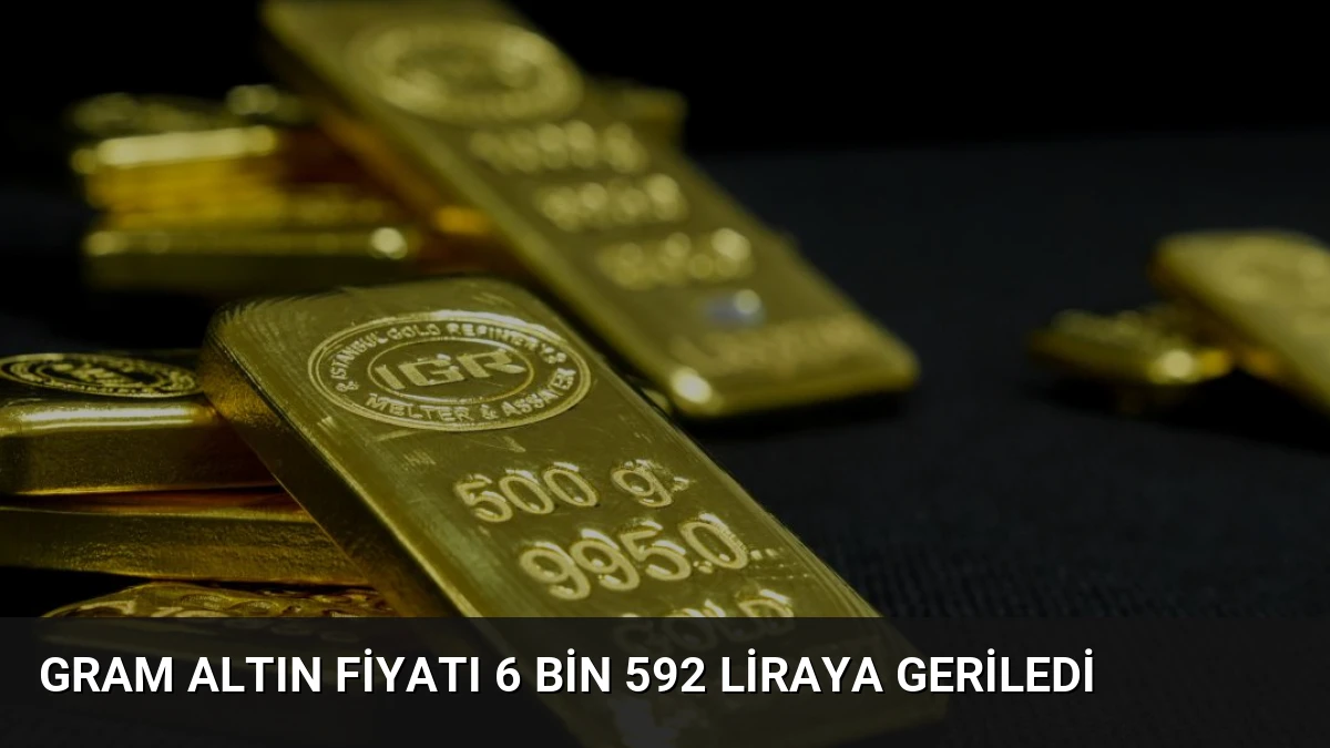 Gram Altın Fiyatı 6 Bin 592 Liraya Geriledi
