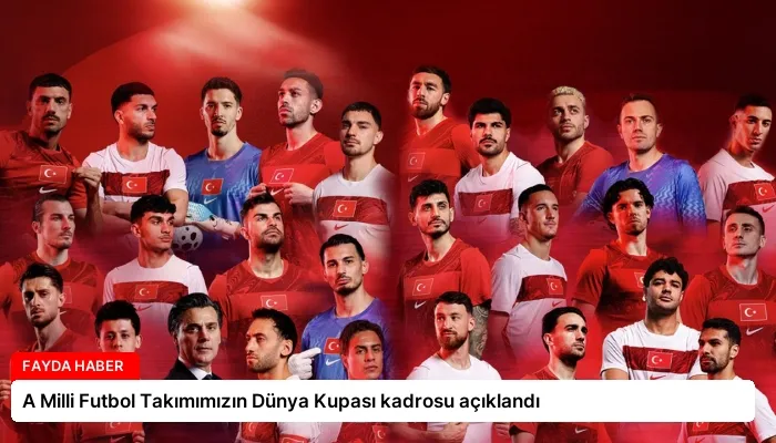 A Milli Futbol Takımımızın Dünya Kupası kadrosu açıklandı
