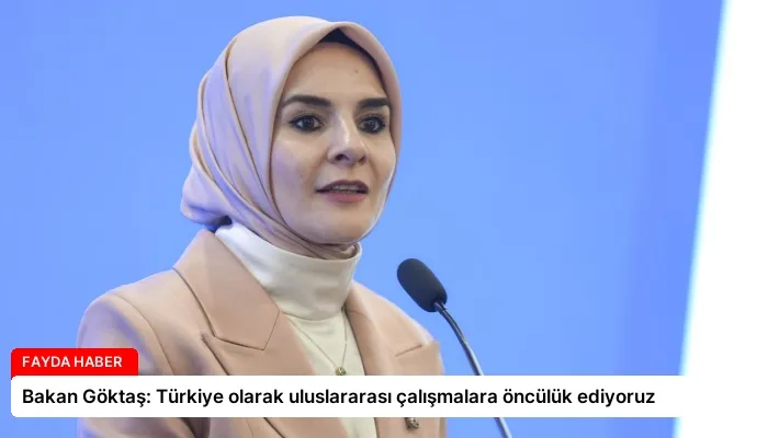 Bakan Göktaş: Türkiye olarak uluslararası çalışmalara öncülük ediyoruz