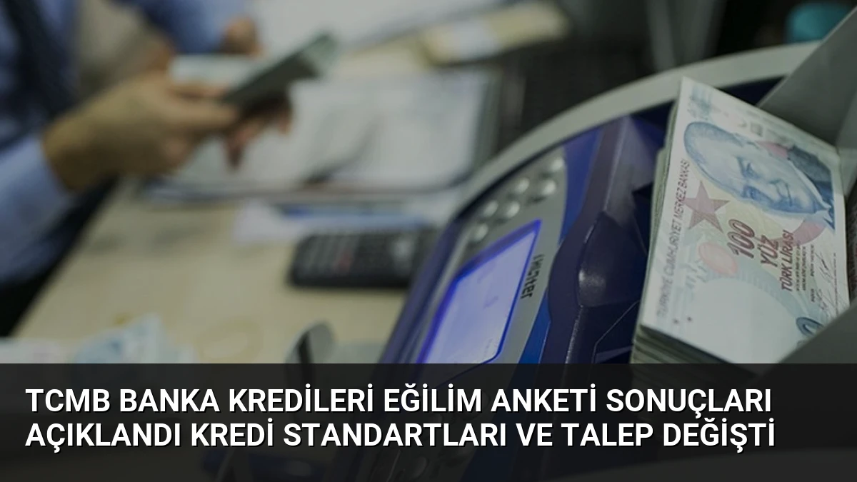 TCMB Banka Kredileri Eğilim Anketi Sonuçları Açıklandı Kredi Standartları ve Talep Değişti