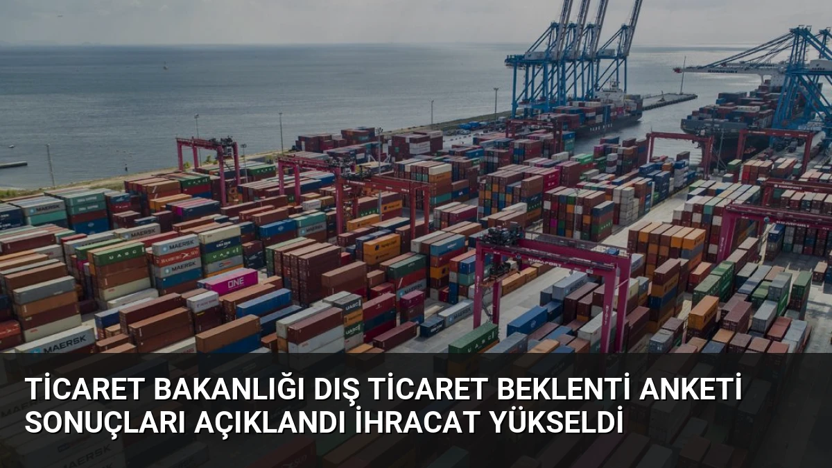 Ticaret Bakanlığı Dış Ticaret Beklenti Anketi Sonuçları Açıklandı İhracat Yükseldi
