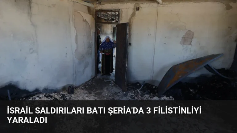 İsrail Saldırıları Batı Şeria’da 3 Filistinliyi Yaraladı
