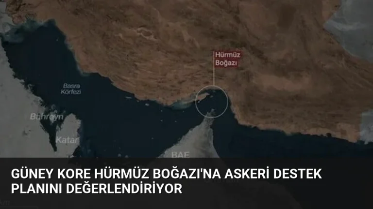 Güney Kore Hürmüz Boğazı’na Askeri Destek Planını Değerlendiriyor
