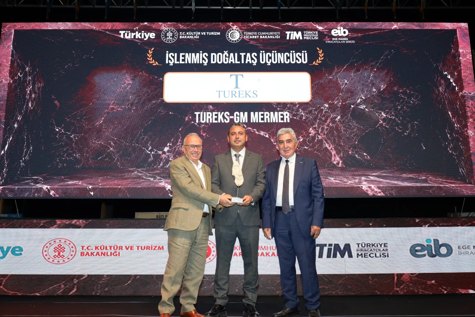 Tureks’e Doğal Taş İhracatında 4 Ödül Birden
