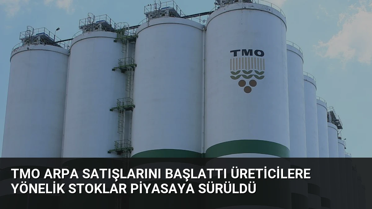 TMO Arpa Satışlarını Başlattı Üreticilere Yönelik Stoklar Piyasaya Sürüldü