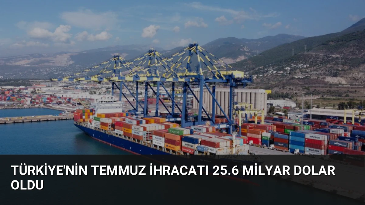 Türkiye’nin Temmuz İhracatı 25.6 Milyar Dolar Oldu