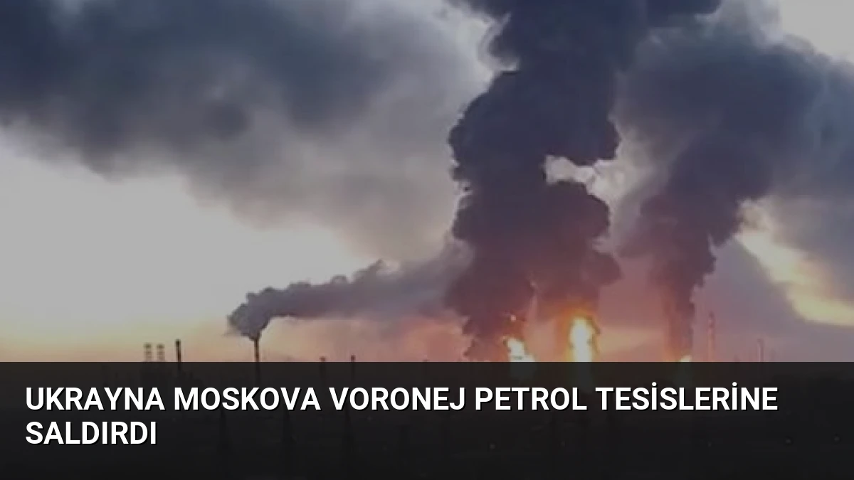 Ukrayna Moskova Voronej Petrol Tesislerine Saldırdı