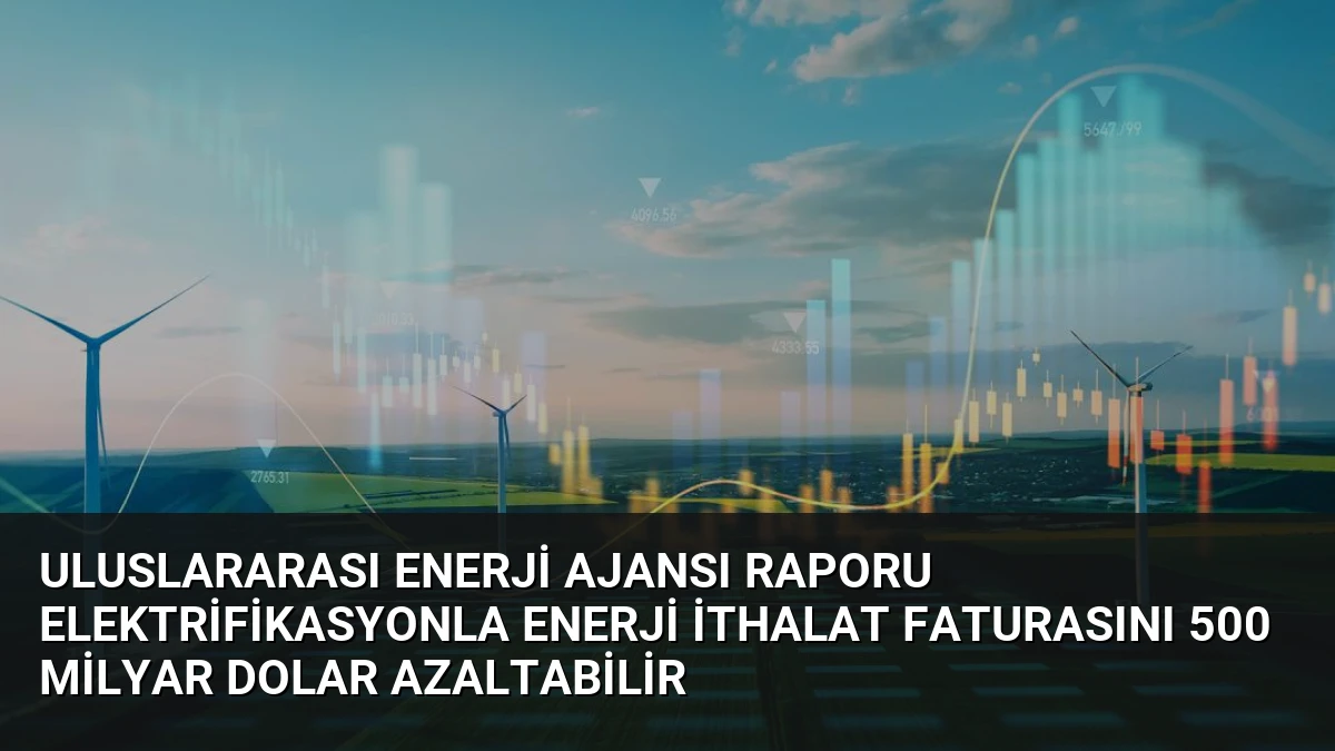 Uluslararası Enerji Ajansı Raporu Elektrifikasyonla Enerji İthalat Faturasını 500 Milyar Dolar Azaltabilir