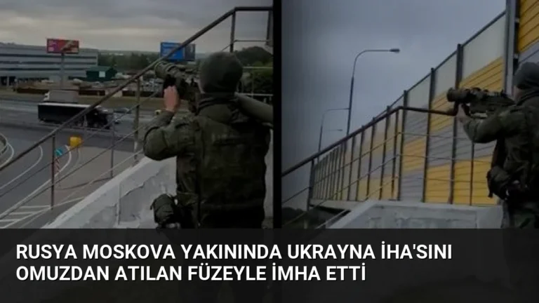 Rusya Moskova Yakınında Ukrayna İHA’sını Omuzdan Atılan Füzeyle İmha Etti