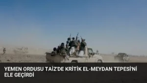 Yemen Ordusu Taiz’de Kritik El-Meydan Tepesi’ni Ele Geçirdi